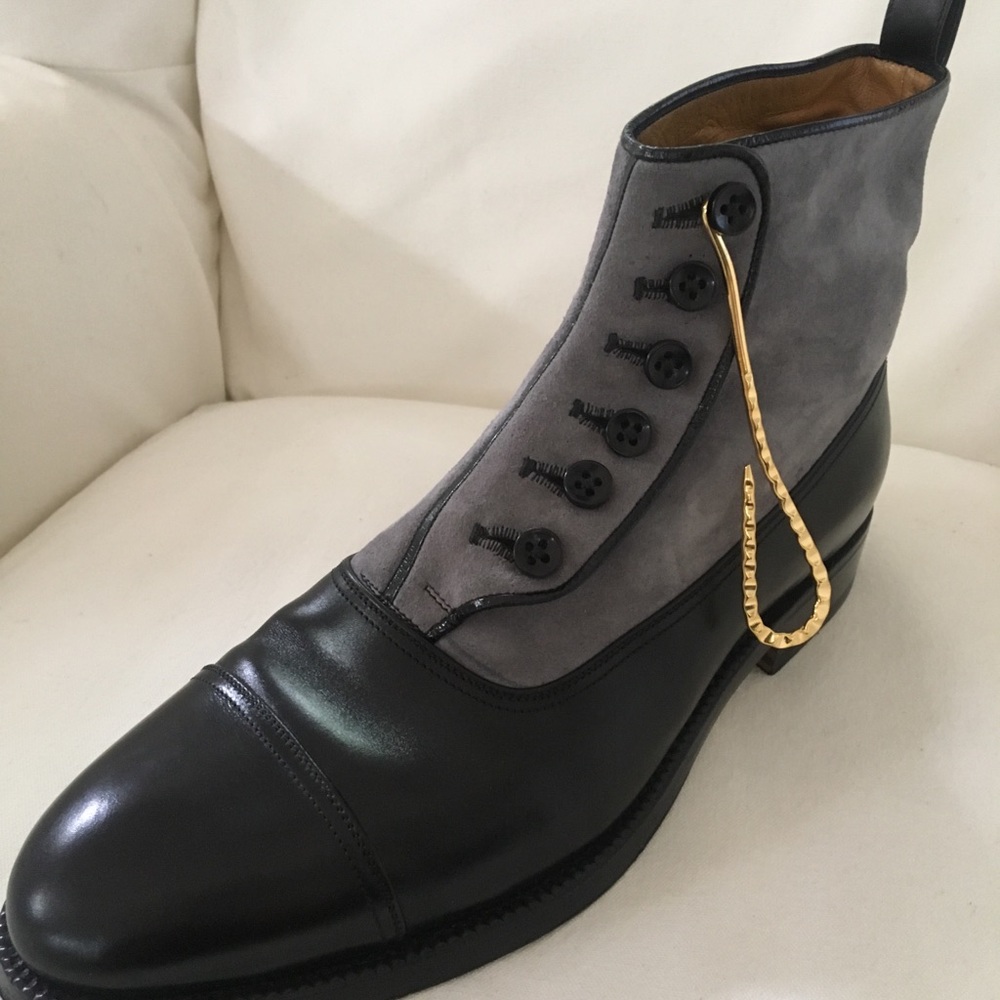 Zak Austrian shoemaker mens’ 1912 button up boots - Picture 7 of 8